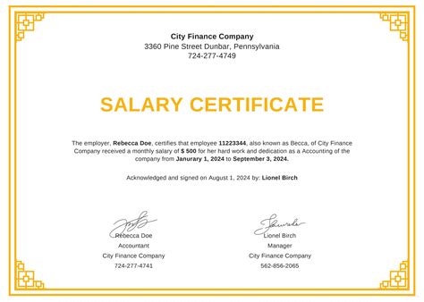 Certification and Salary